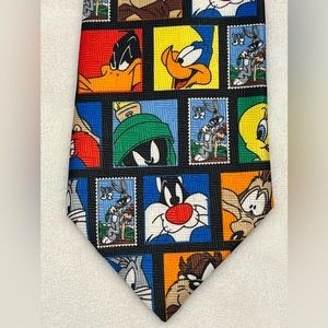 Looney Tunes Stamp Collection Men’s Tie